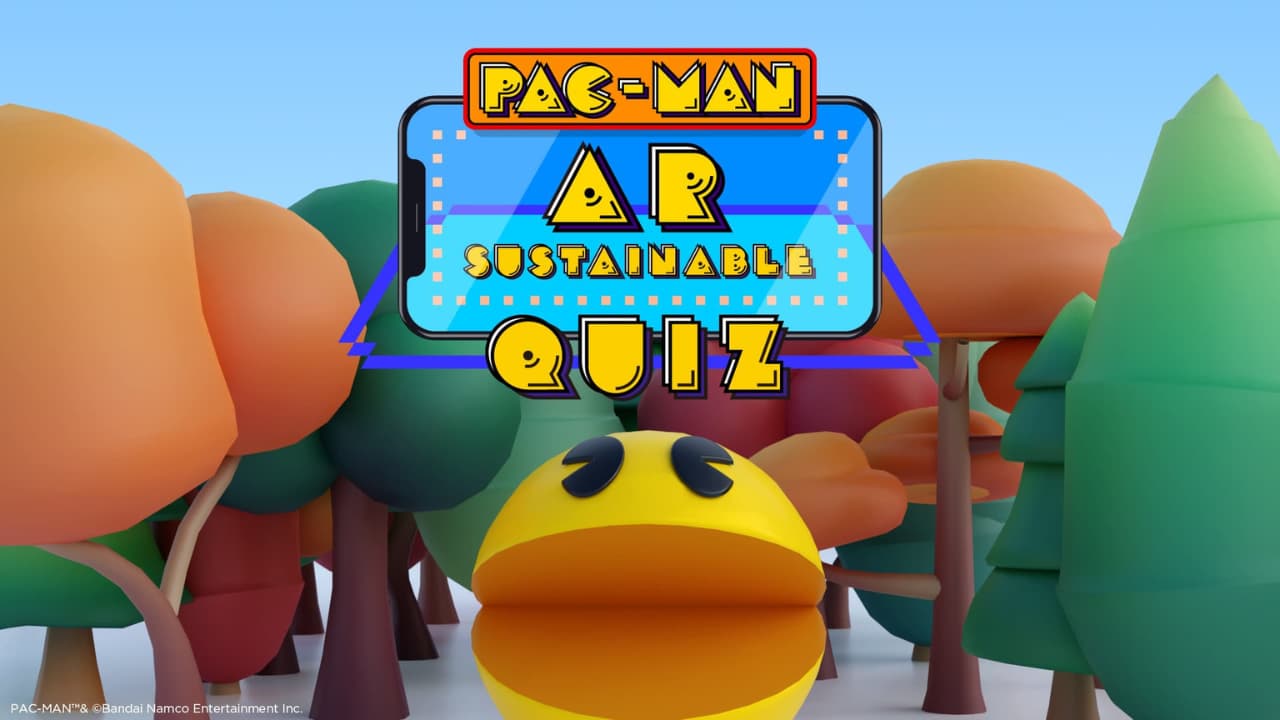 パックマンと一緒にサステナビリティを学ぶ！「PAC-MAN AR -sustainable quiz-」